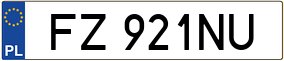 Trailer License Plate